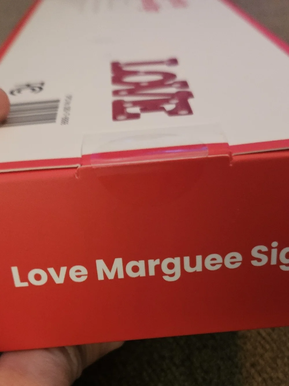 LOVE Light Up LED Marquee Sign Decoration Valentine's Sealed New In Box RARE NIB